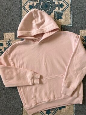 Hollister Light Pink Boxy Fit Hoodie